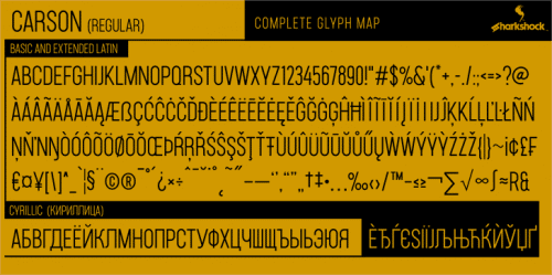 Carson Font Family 2