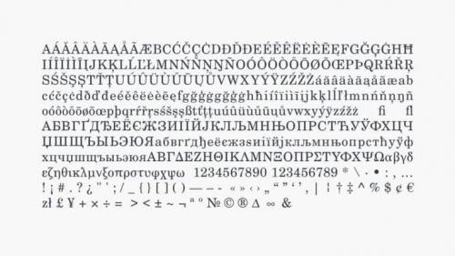 Century Schoolbook Serif Font 2