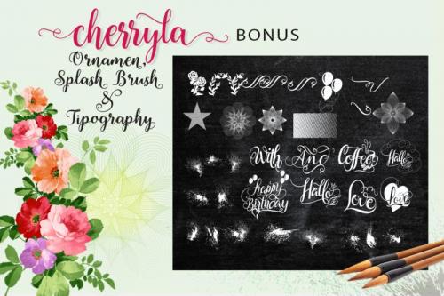 Cherryla Script Font 4