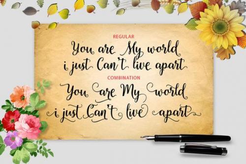 Cherryla Script Font 5