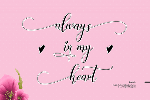 Chinthya Calligraphy Font 4