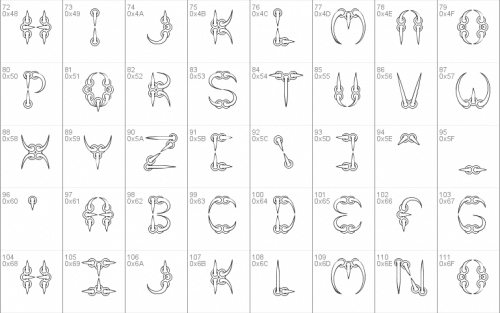 Claw Font 1'