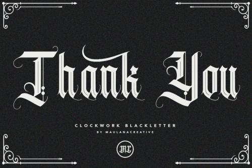 Clockwork Font 1