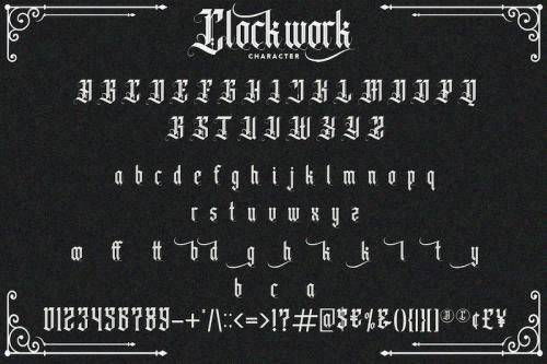 Clockwork Font 3