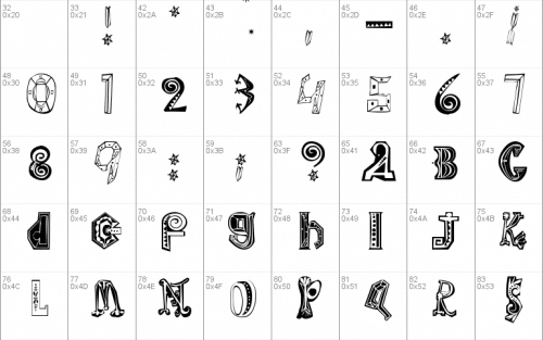 Clown Font 1