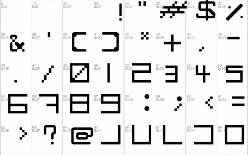 Club Penguin Secret Code Font