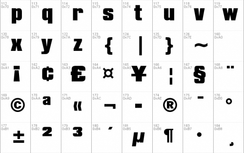 Compacta Blk BT Font 2
