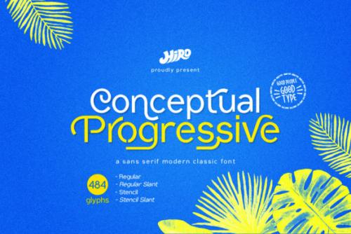 Conceptual Progressive Sans Serif Font 1