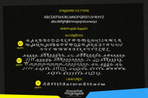 Conceptual Progressive Sans Serif Font 8