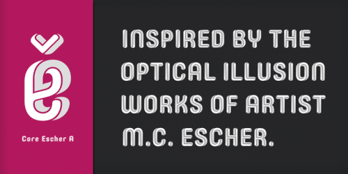 Core Escher Font Family  1