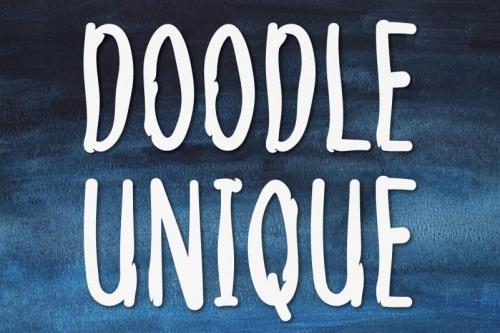 DOODLE UNIQUE Display Font