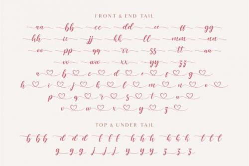 Dear Love Calligraphy Font  9