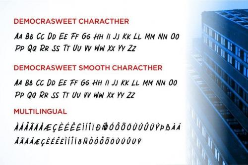 Democrasweet Display Font  7