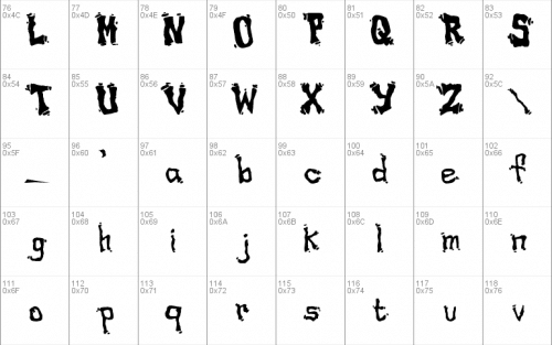 Drippy Font 1