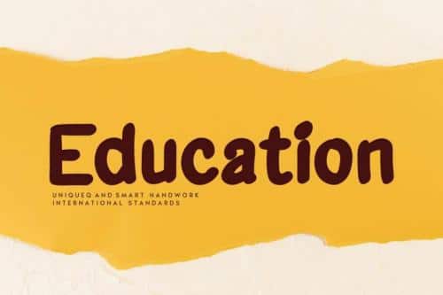 Education Display Font