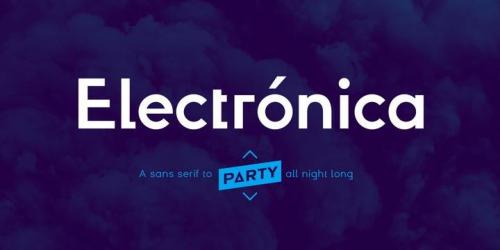 Electronica Font Family