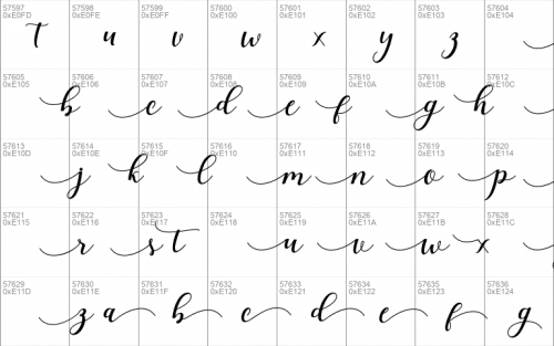 Elizabeth Calligraphy Font 9