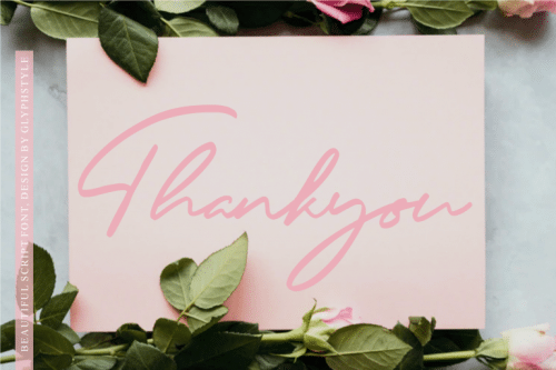 Felisha Roseland Script Font 11