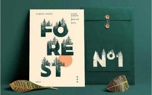 Forests Layered Font 3