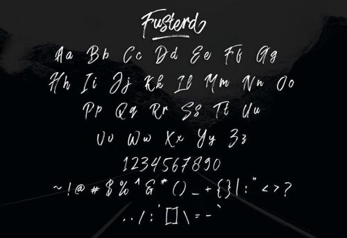 Fusterd Brush Font 6