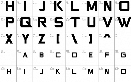 Gears Of Peace Font 2