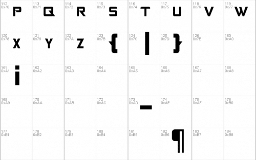 Gears Of Peace Font 3