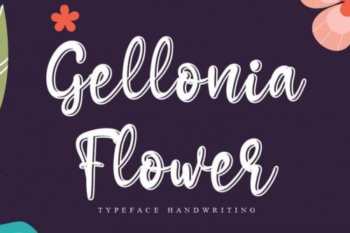 Gellonia Flower Script Font