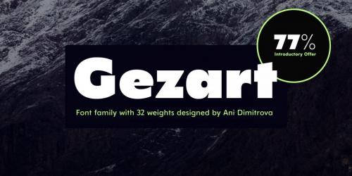 Gezart Sans Serif Font 4