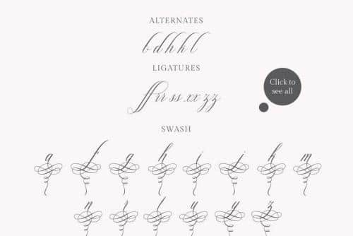 Glaston Calligraphy Font  10