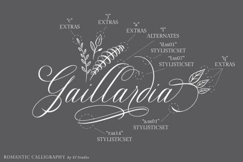 Glaston Calligraphy Font  9