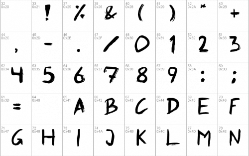 Graffiti Paint Brush Font