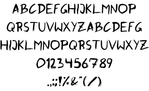 Graffiti Paint Brush Font 1 (1)