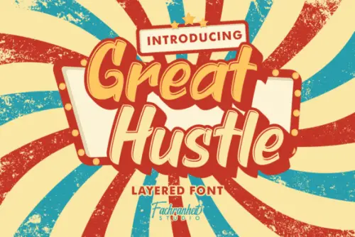 Great Hustle Display Font 1