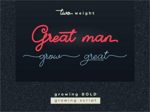 Growing Handwritten Font  1