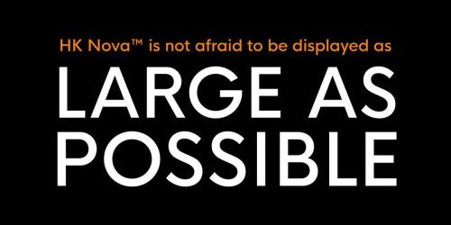 HK Nova Typeface  2