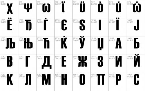 Haettenschweiler Font  11