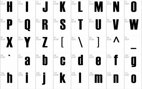Haettenschweiler Font  2