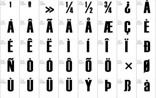 Haettenschweiler Font  4