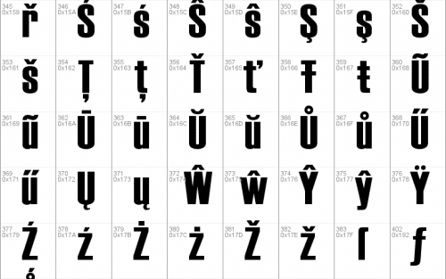 Haettenschweiler Font  8