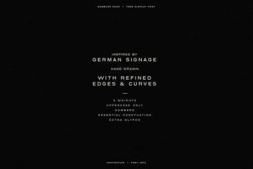 Hamburg Hand Display Font 3