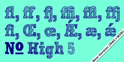 Hand Scribble Sketch Rock Font 4