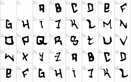 Hardcore Font