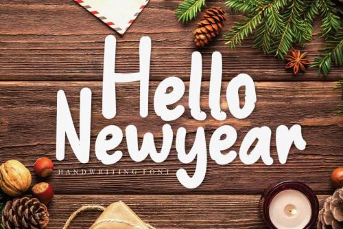Hello New Year Display Font