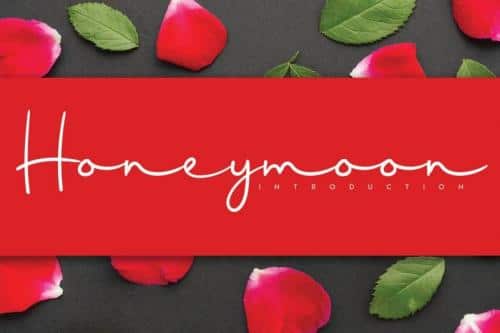 Honeymoon Handwritten Font