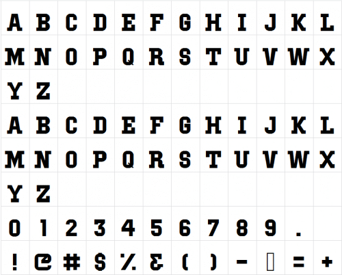 IBM Block Serif Font