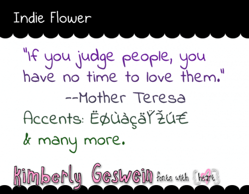 Indie Flower Font
