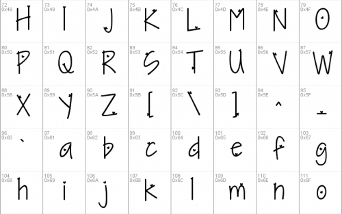 KG I Need A Heart Font 1