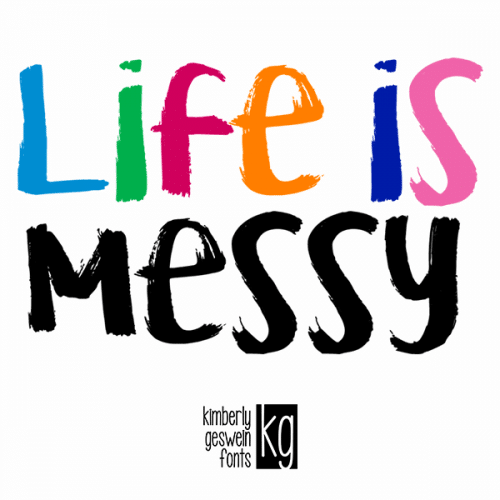 KG Life is Messy Font
