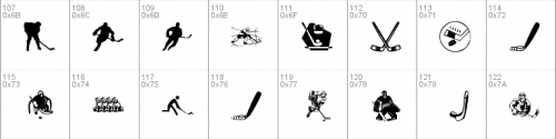 KR Hockey Dings Font 2