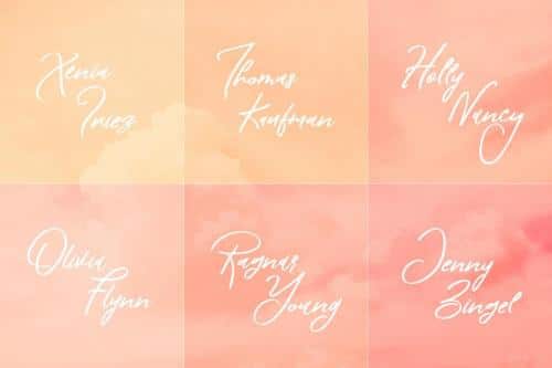 Kensington Script Font 4